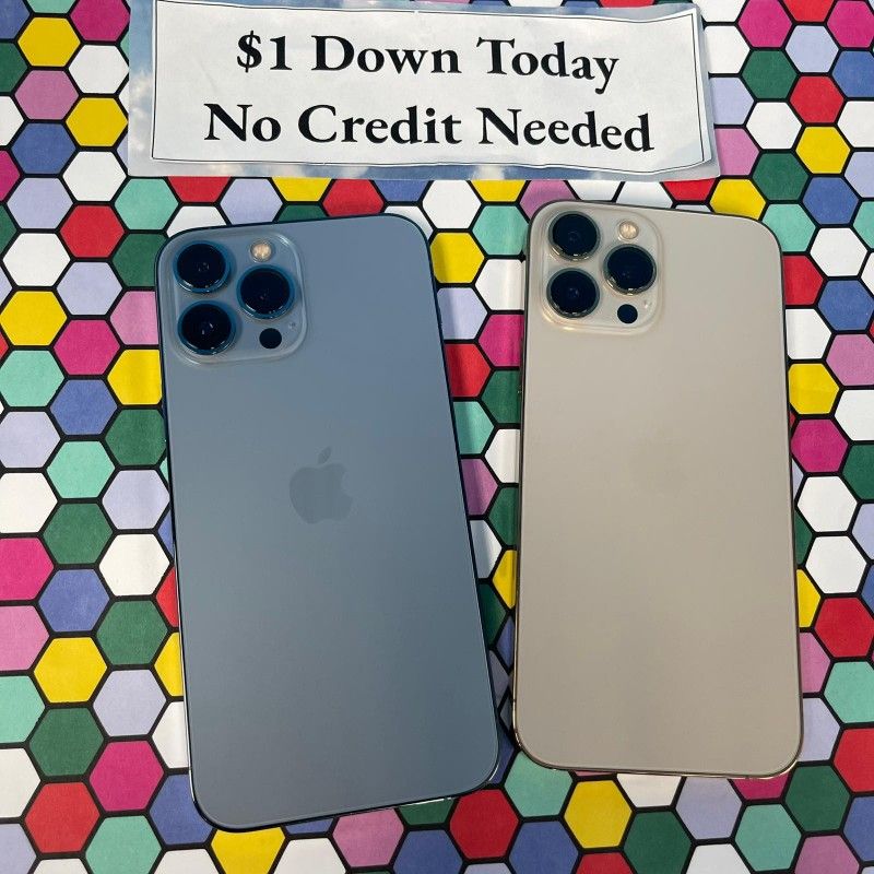 Apple iPhone 13 Pro Max Unlocked -$1 Down AVAILABLE Extended Black Friday Deals 10% OFF