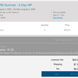 Hard Summer VIP Wristbands 