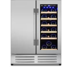 Velivi 24 in. Beverage and Wine Bottles refrigerator