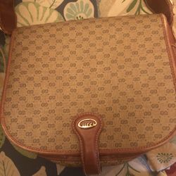 Gucci Purse Vintage Authentic Red Green Web Strap Shoulder Strap