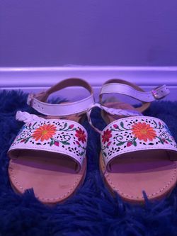 Mexican   Floral Sandals