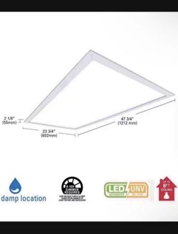  Metalux 2 ft. 4 ft. 4500 lumens integrated LED flat panel light 