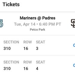 Padres Tickets