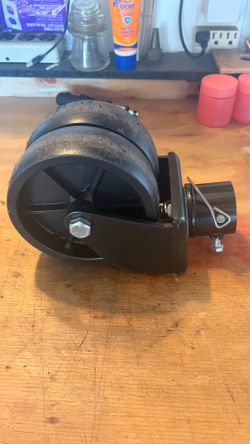 Rockane Dual 6'' Trailer Jack Swivel Caster Wheel Replacement，