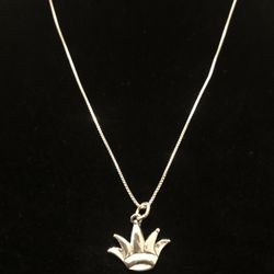 Jester Hat Sterling Silver Necklace 