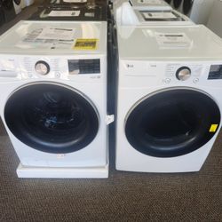 LG Front Load Washer And Dryer Set For $1378