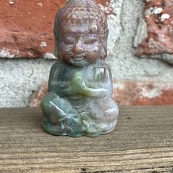 Moss Agate Buddha