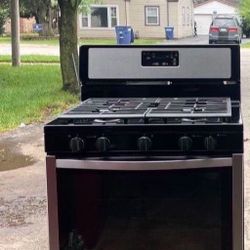 Used Gas Stove Stainless Steel Whirlpool 