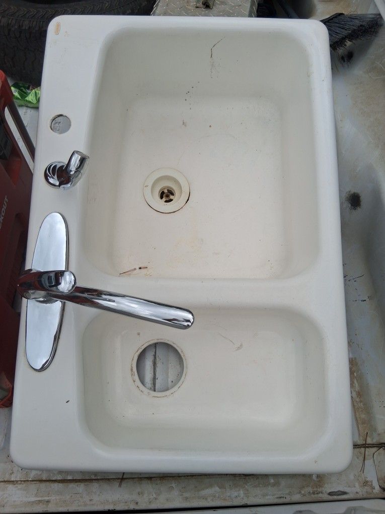Cast Iron Double Sink