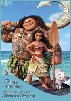 Moana invitations (one image)