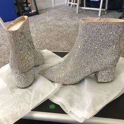 Betsy Johnson Rhinestone Boots