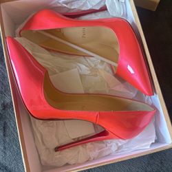 Pink Christian Louboutin Heels - Size 7