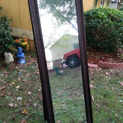 2 Matching Floor Mirrors With Built In Stands