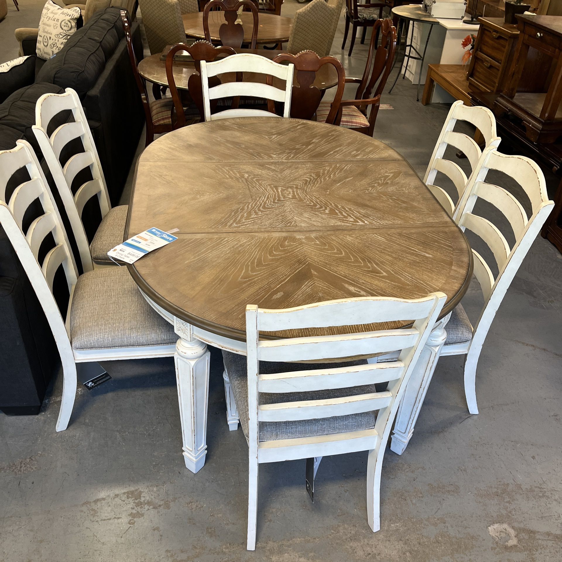 Oval Country Dining Table And Chairs Set New (in Store) 