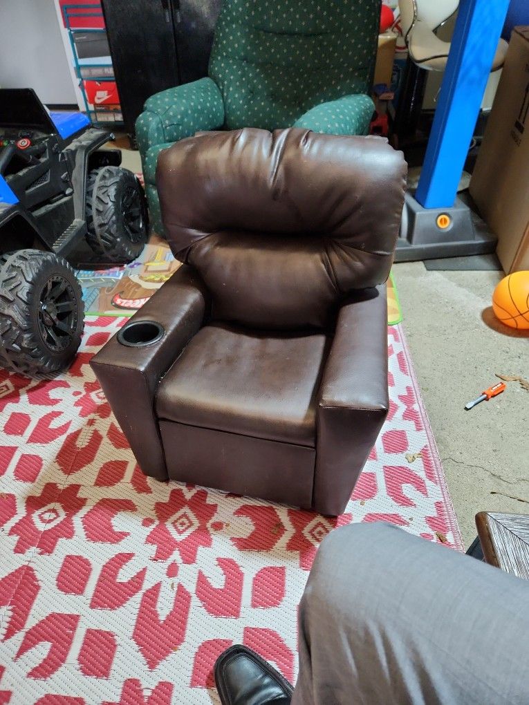 Children's Leather Recliner