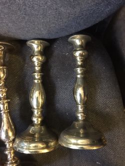 Heavy Brass Candlesticks