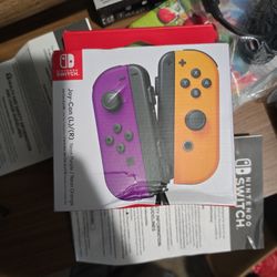 Nintendo Switch Controls New Purple/Neon Orange 