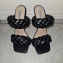 Steve Madden Black Heel Sandals