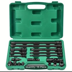 18pcs Extension Bar & Adapter Set.
