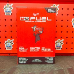 Milwaukee M12 FUEL 12V Stubby 1/2 in. Impact Wrench (Tool-Only)
