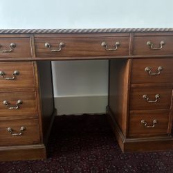 Stunning Antique Desk With Drawers 