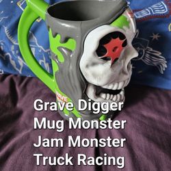 Grave Digger Mug Monster Jam Monster Truck Racing Souvenir Cup