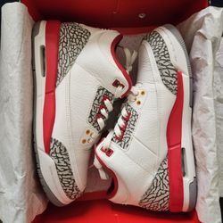 Jordan 3 Cardinal Red Size 7