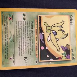 Celebi Basic Pokemon Card
