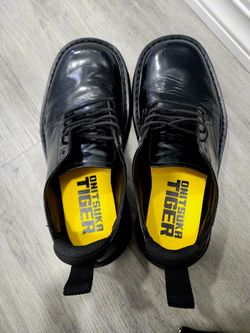 Onitsuka Tiger Black Leather Derby/ Shoes Size 7.5