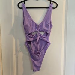 Purple One-Piece Swimsuit