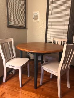 Dining table and chairs