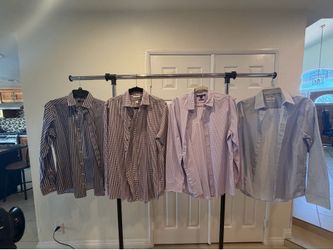 20 Men’s Dress Shirts Large / 15–16 Neck 34/35 – Michael Kors, Calvin Klein, etc