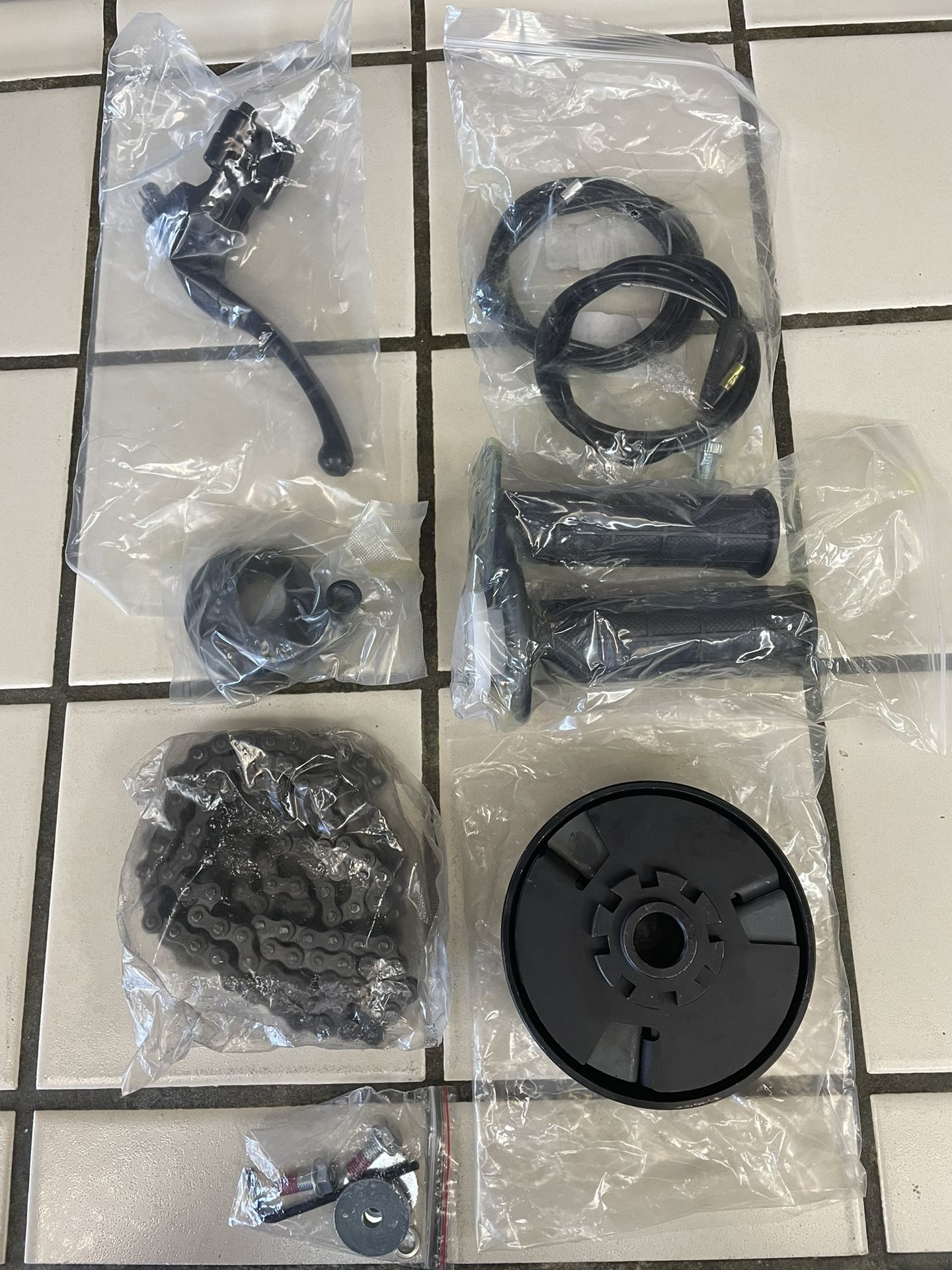 NEW Centrifugal Clutch, Chain, Throttle Kit & Brake Lever W/Cable For Minibikes & Go Karts