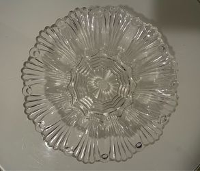 Vintage Glass Deviled Egg Tray