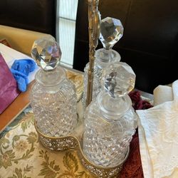 Vintage Crystal Decanter 
