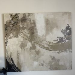 🖼️ Massive Neutral Wall Art – 45” x 48” – Statement Piece!
