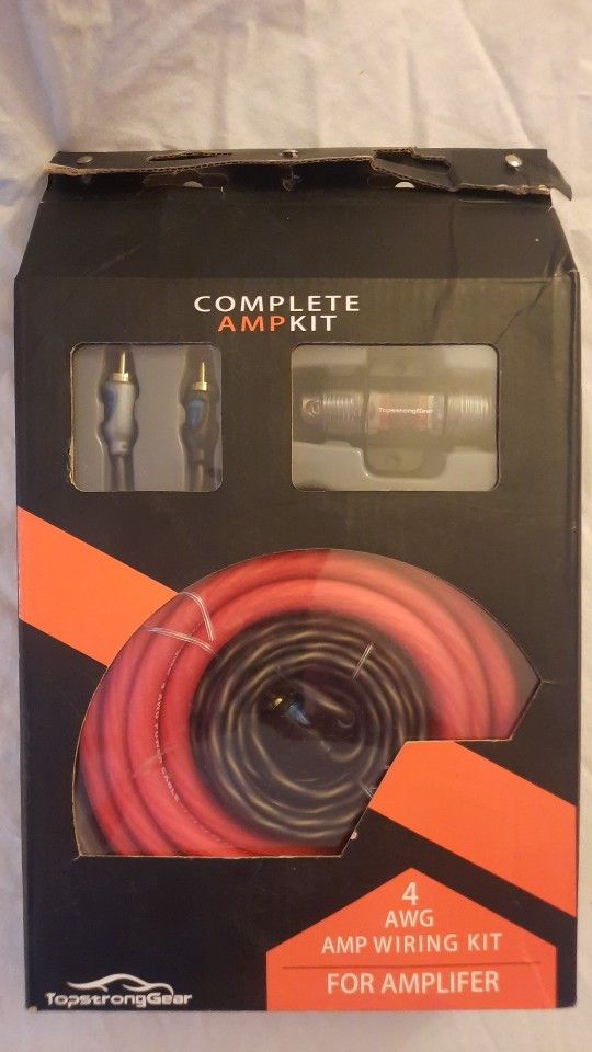 Complete Amp Kit 4AWG  Opened But Unused 