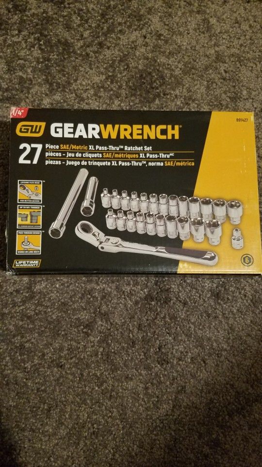Gearwrench Pass Thru Socket Set