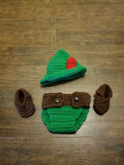 Peter Pan diaper cover set photo prop