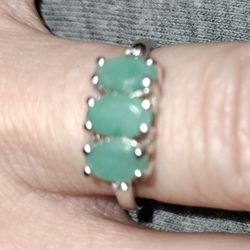 .925, 3 Carats Of Genuine Jade 