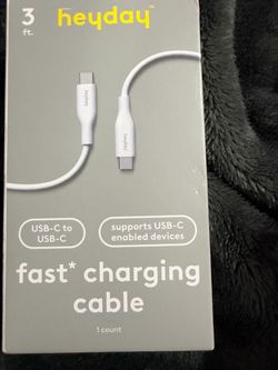 Heyday 3ft USB-C to USB-C Fast Charging Cable