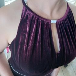 Luxurious Wine Sheath Dress 