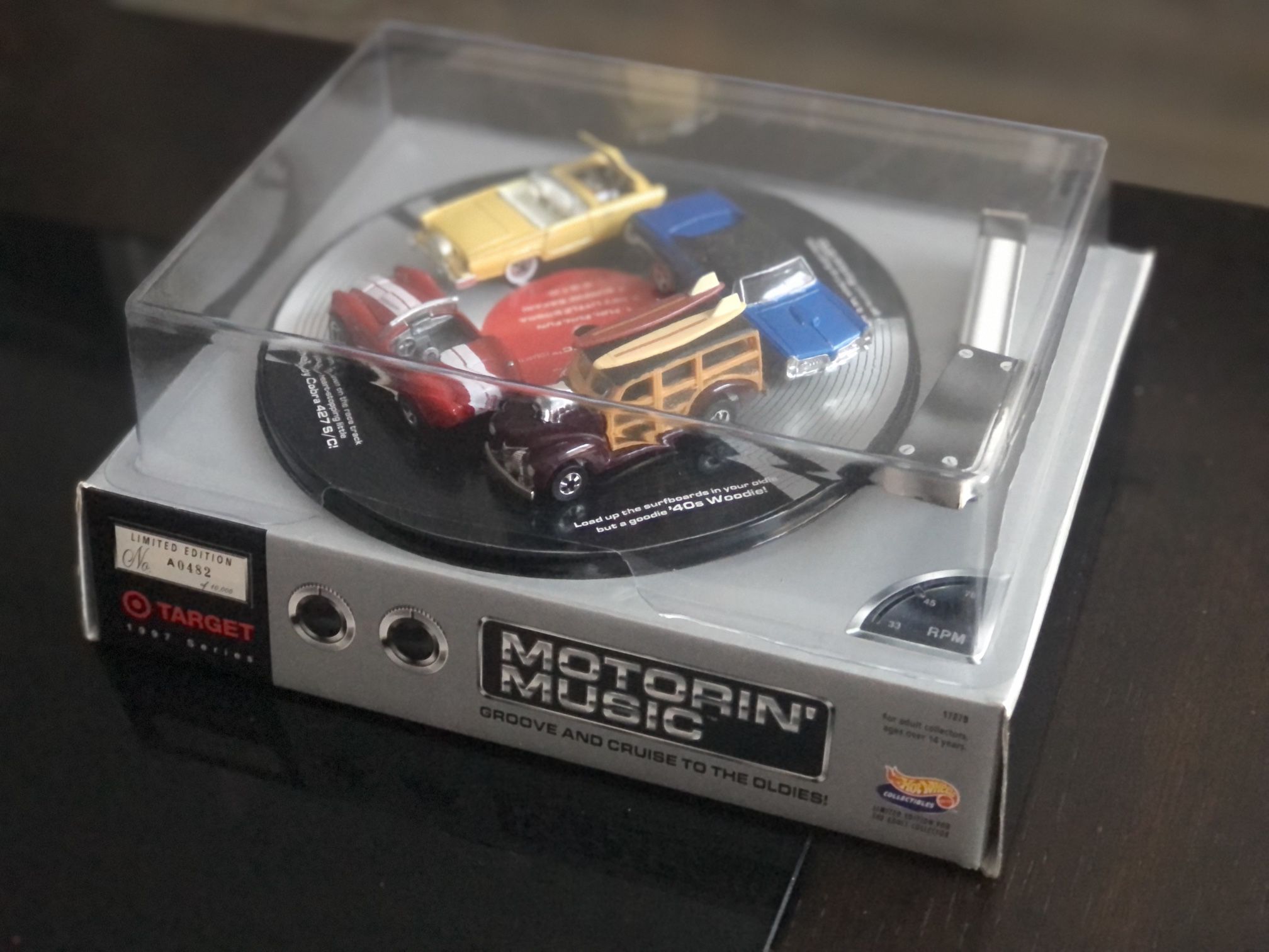 Hot Wheels Record Player Display Motoring Music Exclusive
