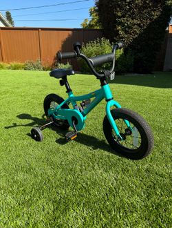 REI Co-op REV 12 toddler Kids Bike With Training Wheels 