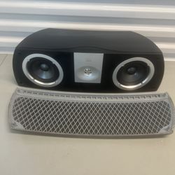 JBL Center Channel Speaker Venue Series, High-Quality Voice, 8 Ohms. Used in good condition with some cosmetic blemishes and imperfections. The grill 