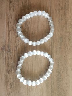 Selenite Bracelets - 2Set