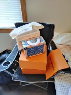 (NEED GONE🚨⚠️)Louis Vuitton Denim Trunk Monogram Bag 