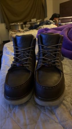 Lugz steel toe size 13w