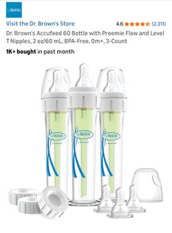 Unopened 3 preemie Dr Brown Bottles