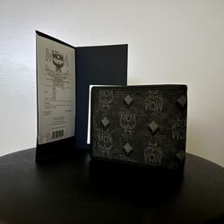 Black & Grey MCM Wallet 